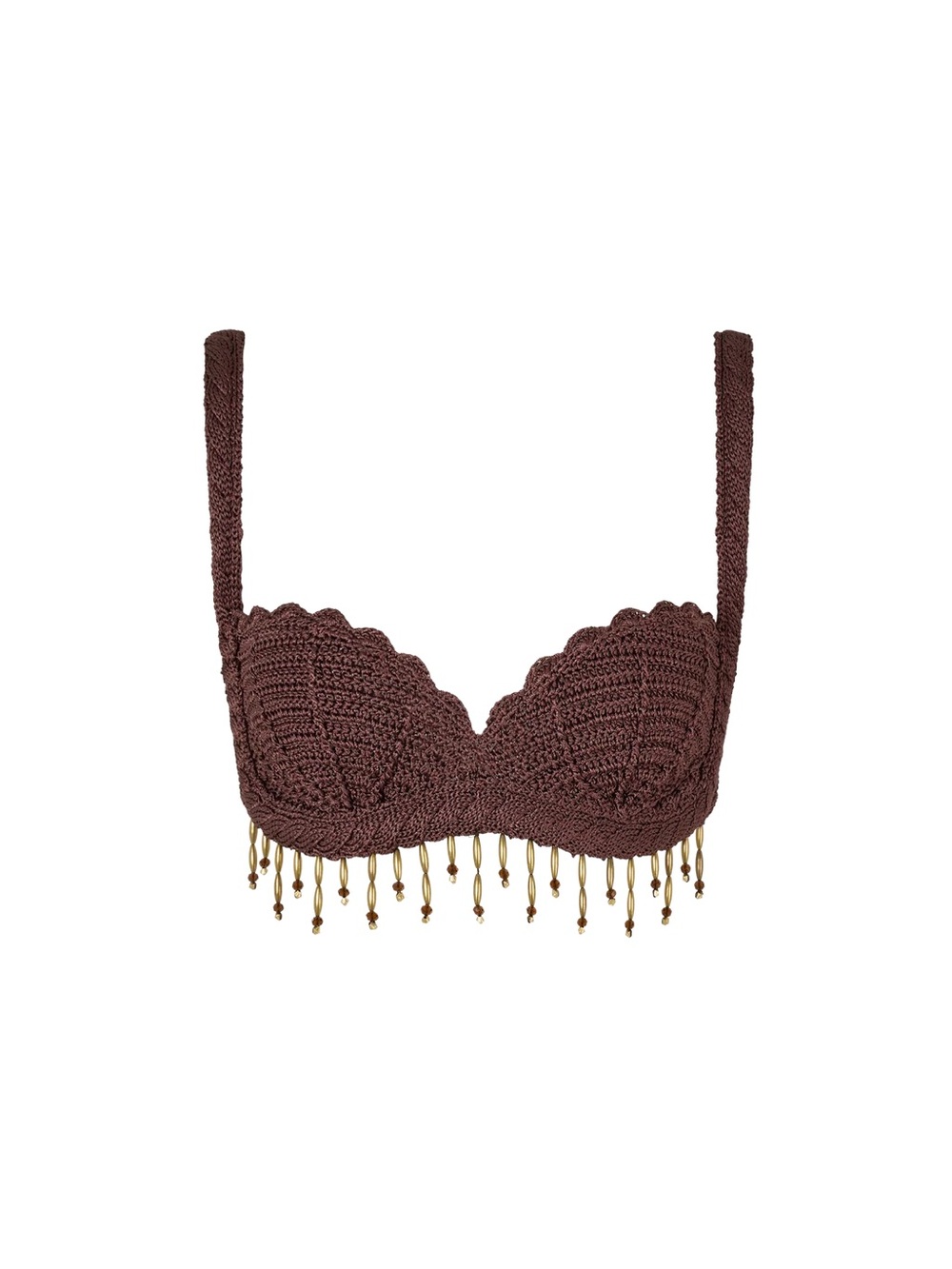 Bydee CÉLINA CROCHET BRALETTE IN CACAO
